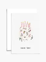 Floral Birthday Cake Greeting Card