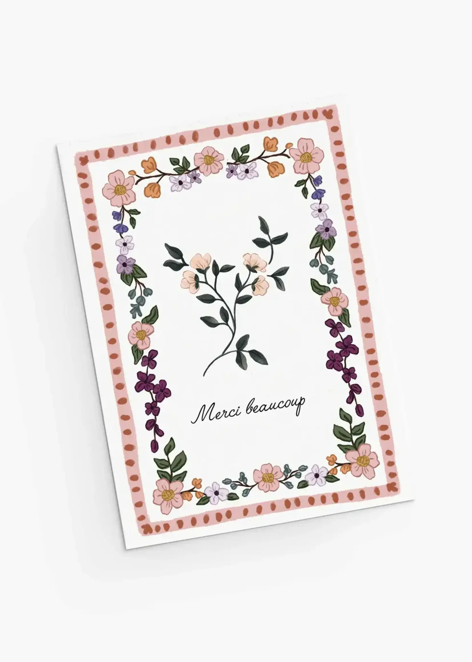 Floral Thank You Greeting Card