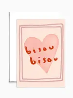 Bisou Bisou - carte d’anniversaire