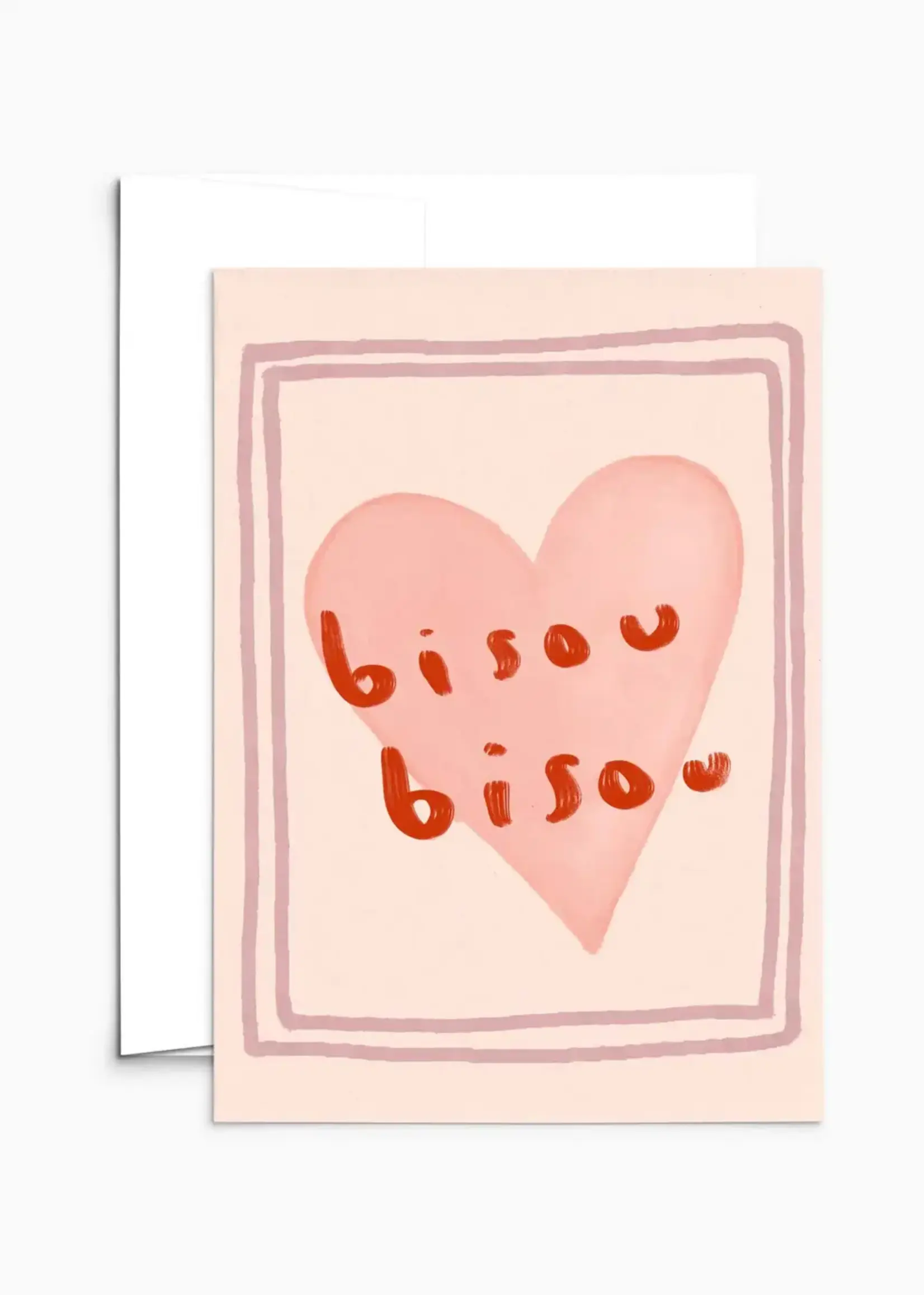 Bisou Bisou - carte d’anniversaire