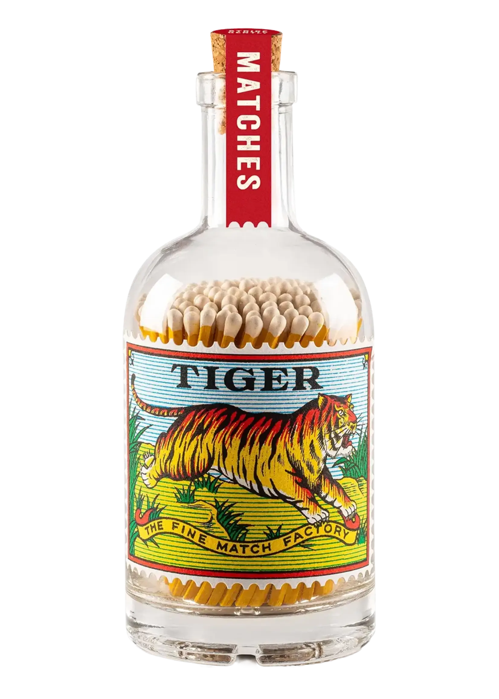 Bouteille d'Allumettes Timbre Tigre