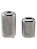 Taper Holders, Chrome Finish - Set of 2