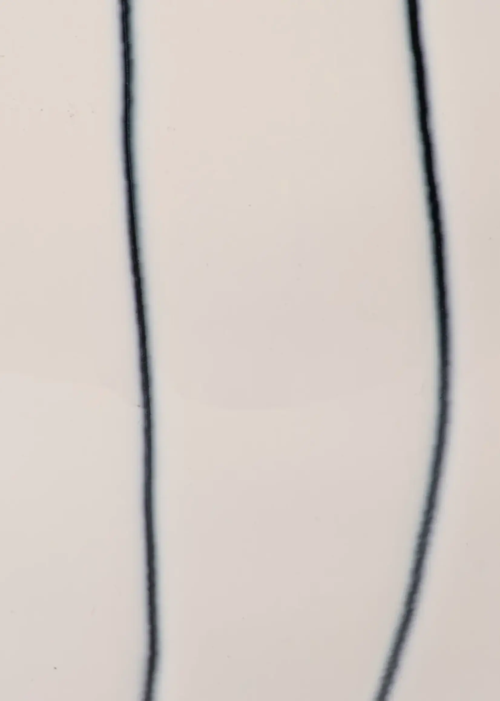 Vase Rayé en Métal Émaillé, Blanc et Bleu