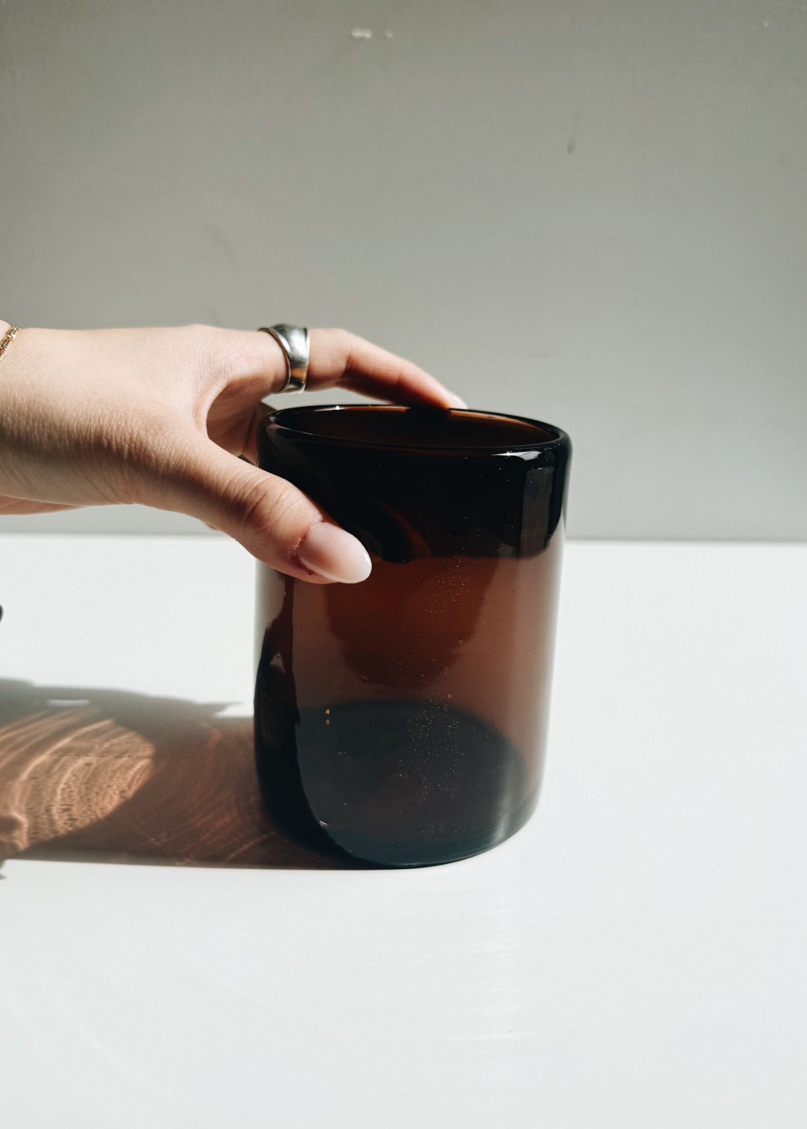 Handblown Mexican Glasses - Tamarind