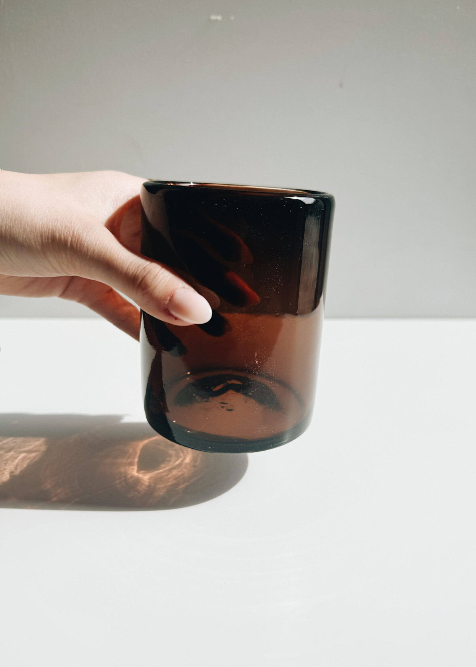 Handblown Mexican Glasses - Tamarind