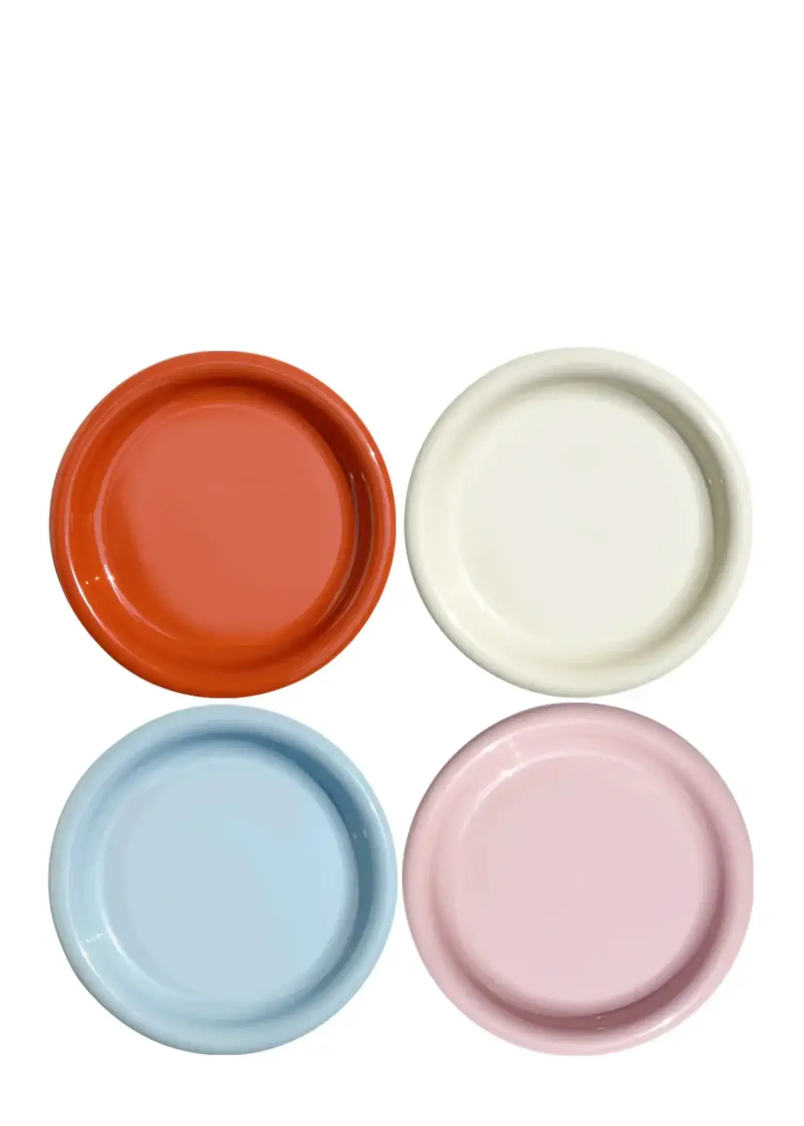 Xenia Taler Assiettes à Salade Rolli, couleurs assorties - Lot de 4