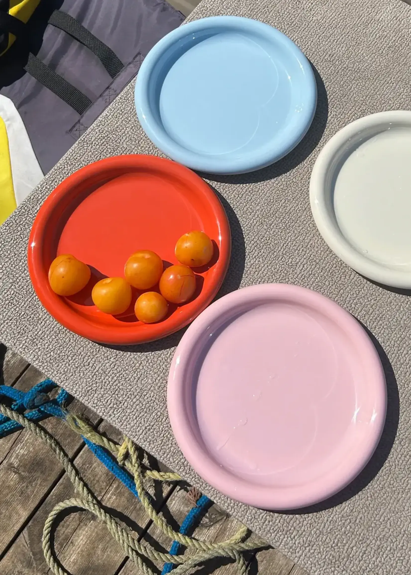 Xenia Taler Assiettes à Salade Rolli, couleurs assorties - Lot de 4