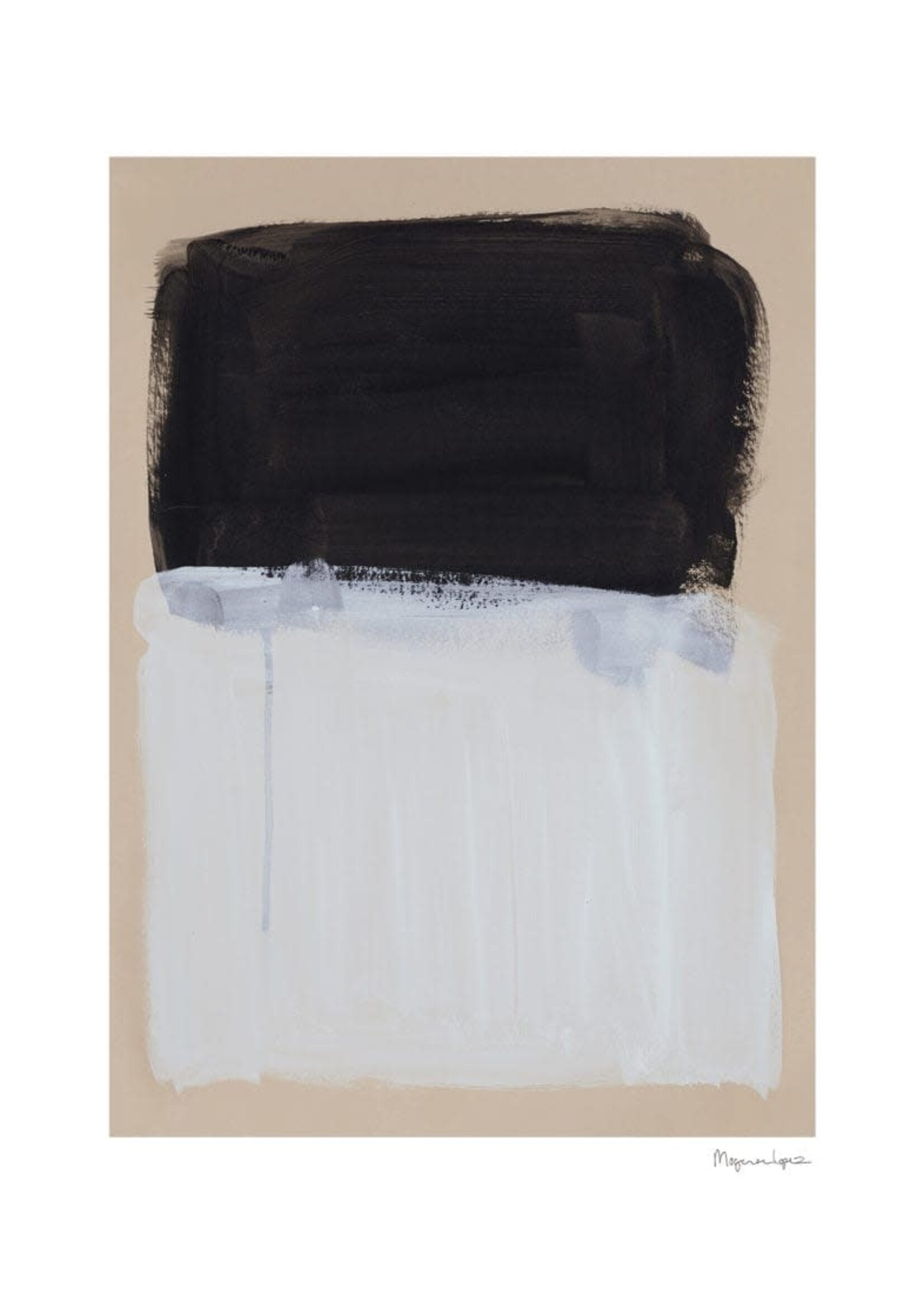 Painted Surface  by Berit Mogensen Lopez 50x70cm