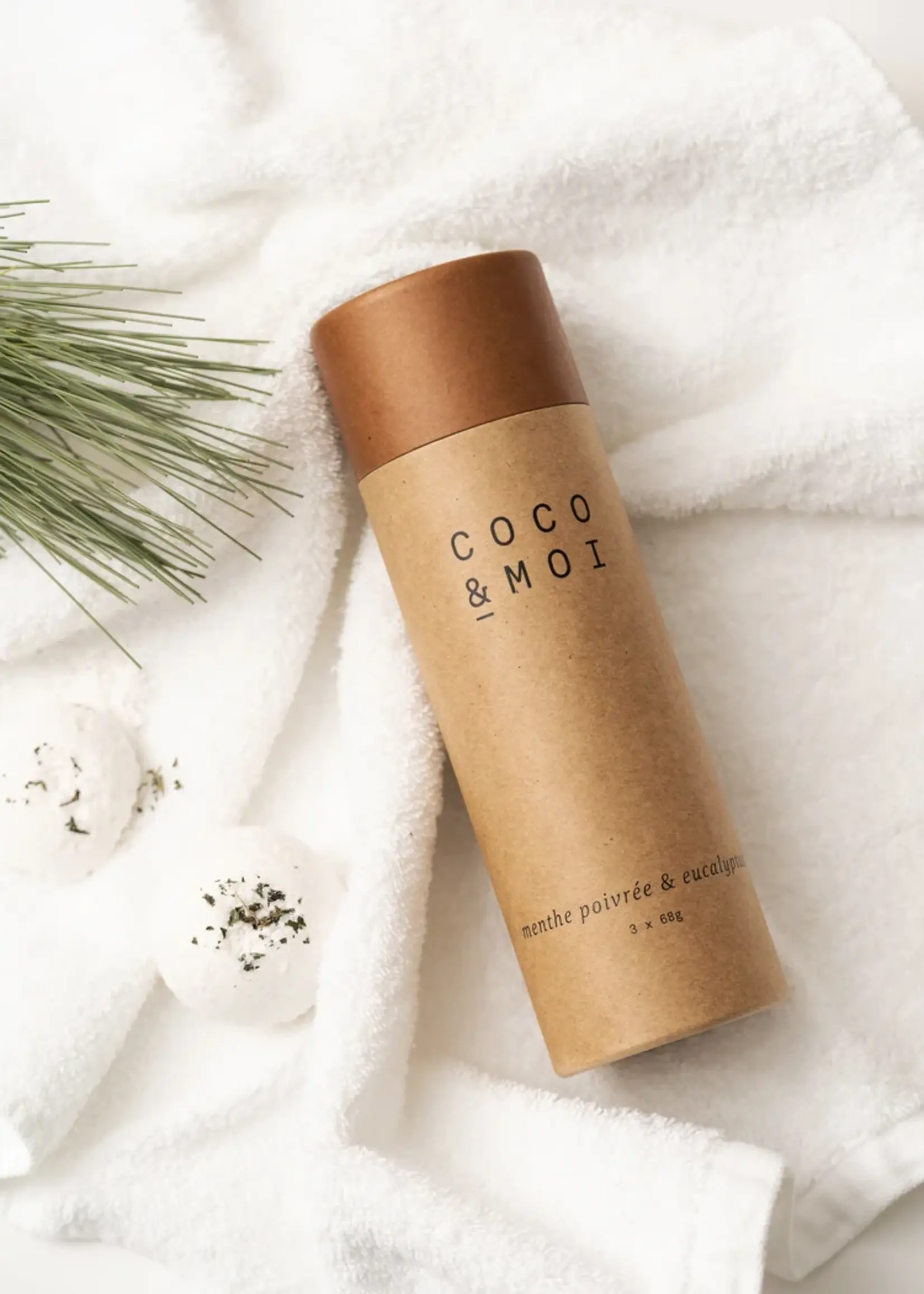 Coco & Moi Bombe de Bain Menthe Poivrée & Eucalyptus