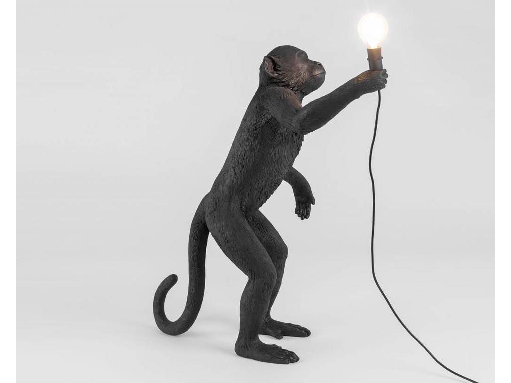 salaris Ziekte Modernisering monkey lamp standing - black - glottman shop