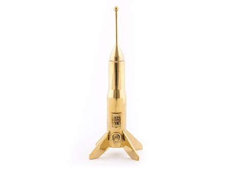 cosmic diner lunar hard rocket candle holder - small cosmic diner lunar hard rocket candle holder - small