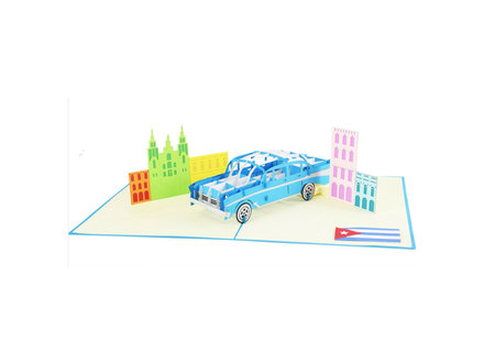 havana cuba handcrafted card