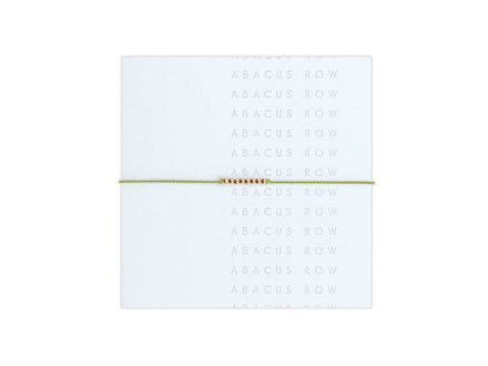 Abacus Row no.3 friendship bracelet - pear Abacus Row no.3 friendship bracelet - pear