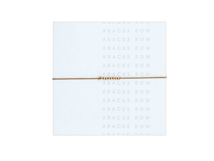 Abacus Row no.3 friendship bracelet - plantain Abacus Row no.3 friendship bracelet - plantain