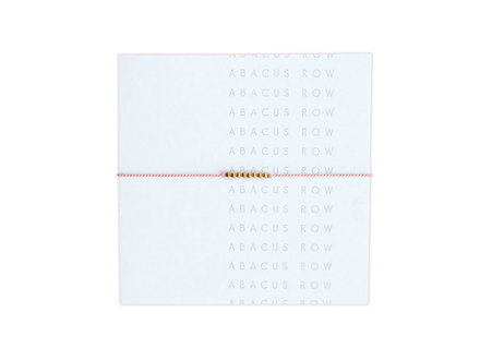 Abacus Row no.3 friendship bracelet - peony Abacus Row no.3 friendship bracelet - peony