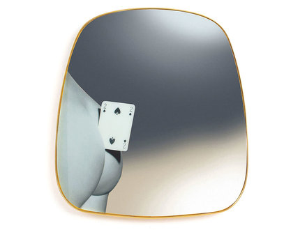 toiletpaper gold frame mirror - two of spades toiletpaper gold frame mirror - two of spades