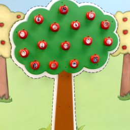 Children's Museum Factory The Magnetic Apple Tree of 20 Apples
