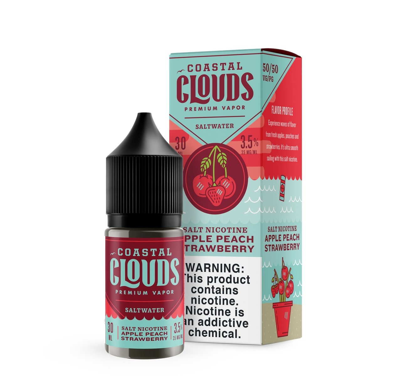 Coastal Clouds Nic Salt 30ml (MSRP $20.99)