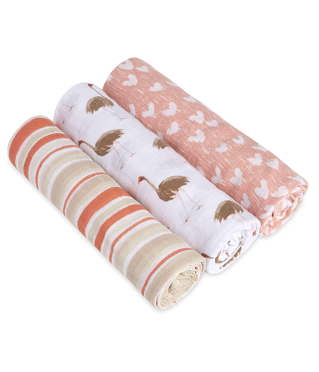 aden + anais aden + anais Classic Swaddle White Label 3-pack