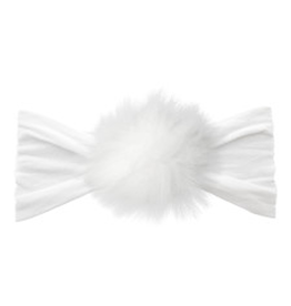 Baby Bling Baby Bling Rabbit Fur Pom Headband