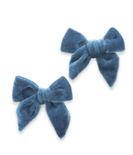 Baby Bling Baby Bling Velvet Bow Clip 2 pack