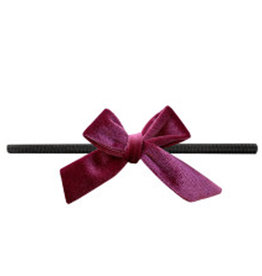Baby Bling Baby Bling Velvet Bow Skinny Headband