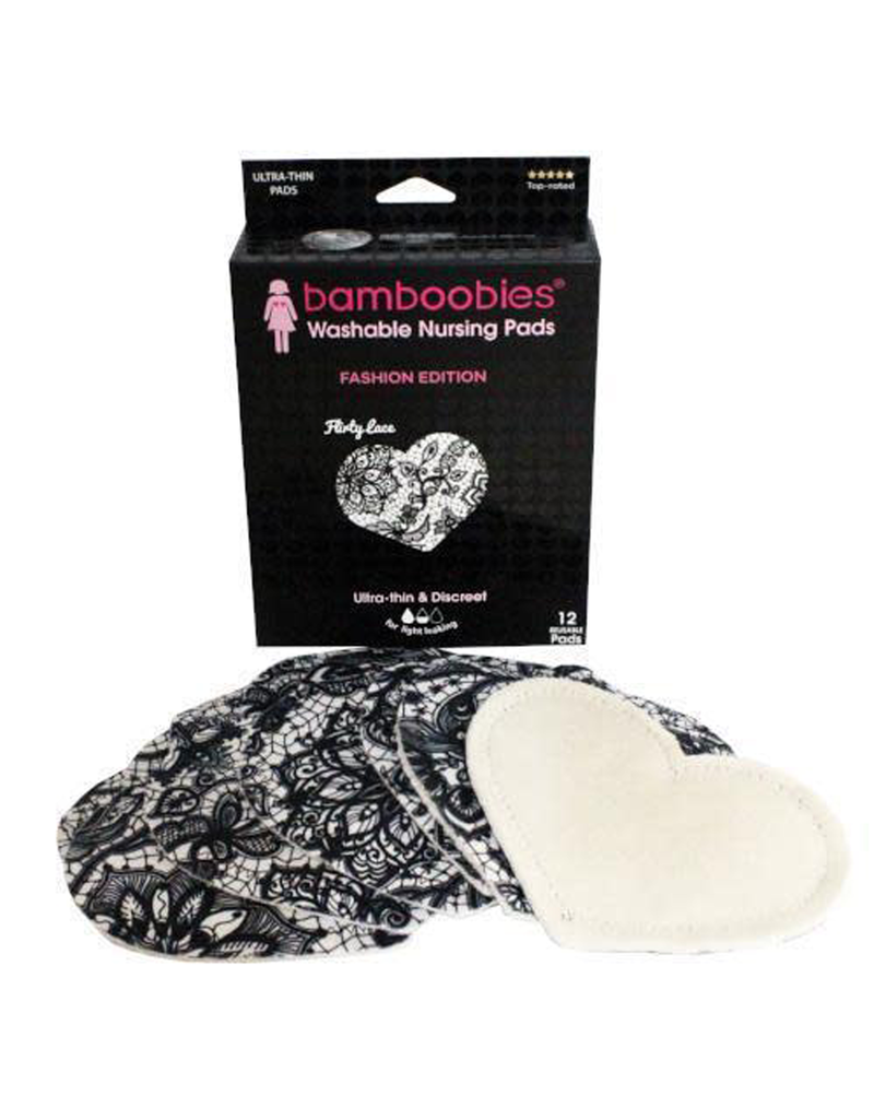 Bamboobies Washable Nursing Pads For Breastfeeding, Multi-Color Combo Pack  (4 Pairs) 