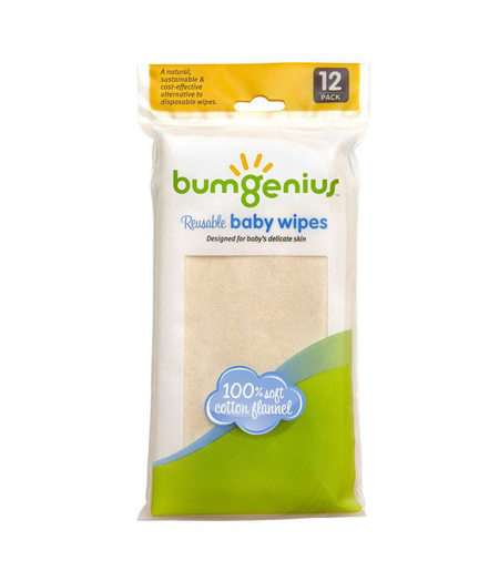 BumGenius/Cotton Babies BumGenius  Flannel Wipes 12-pack