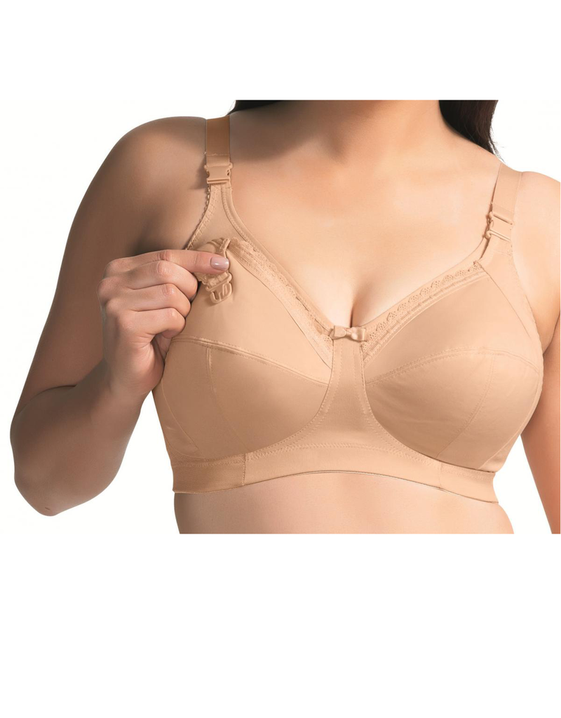 NWT Elomi Beatrice Soft Cup Nursing Bra Nude Size 38E - $43 New