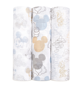 aden + anais aden + anais Disney's Mickey + Minnie 3-Pack Classic Swaddle