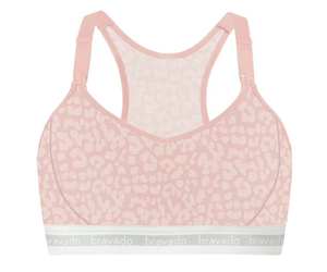 Bravado Designs Organic Cotton & TENCEL™ Modal Full Cup Nursing Bra in Pink  Leopard