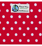 Planet Wise Planet Wise Hook & Loop Snack Bag Red Dots
