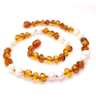 Momma Goose Momma Goose Baltic Amber & Gemstone Necklace Baby