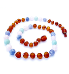 Momma Goose Momma Goose Baltic Amber & Gemstone Necklace Baby