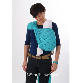 Childrens Needs Storchenwiege Wrap Louise Turquoise 4.1
