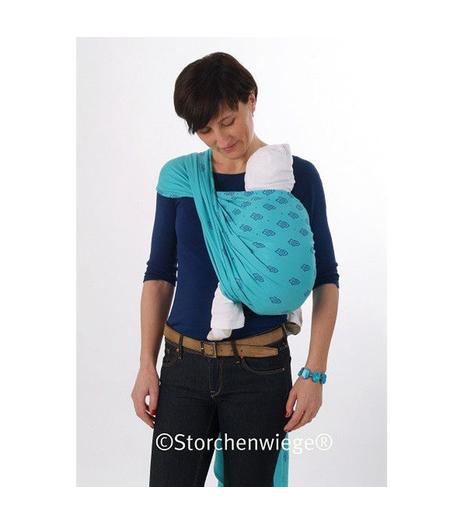 Childrens Needs Storchenwiege Wrap Louise Turquoise 4.1