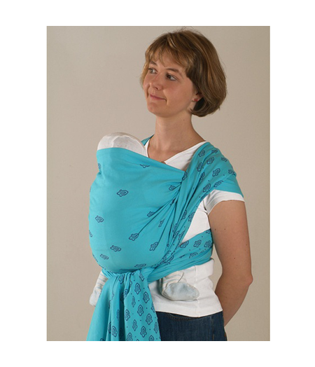Childrens Needs Storchenwiege Wrap Louise Turquoise 4.1