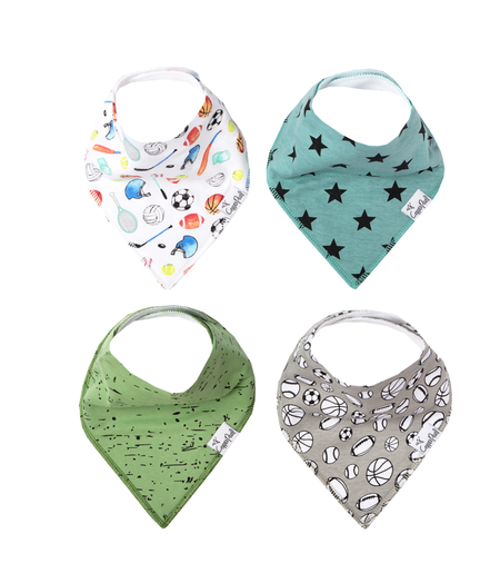 Copper Pearl Copper Pearl Bandana Bibs 4-pack