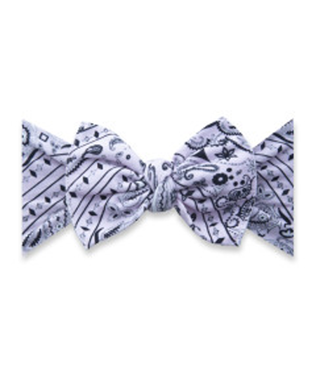 Baby Bling Baby Bling Printed Knot Headband Black