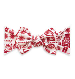 Baby Bling Baby Bling Printed Knot Headband Holiday