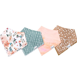 Copper Pearl Copper Pearl Bandana Bibs Floral 4-pack