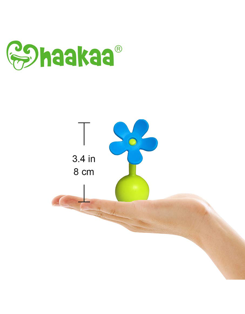 haakaa Breast Pump with Suction Base and White Flower Stopper - 5oz