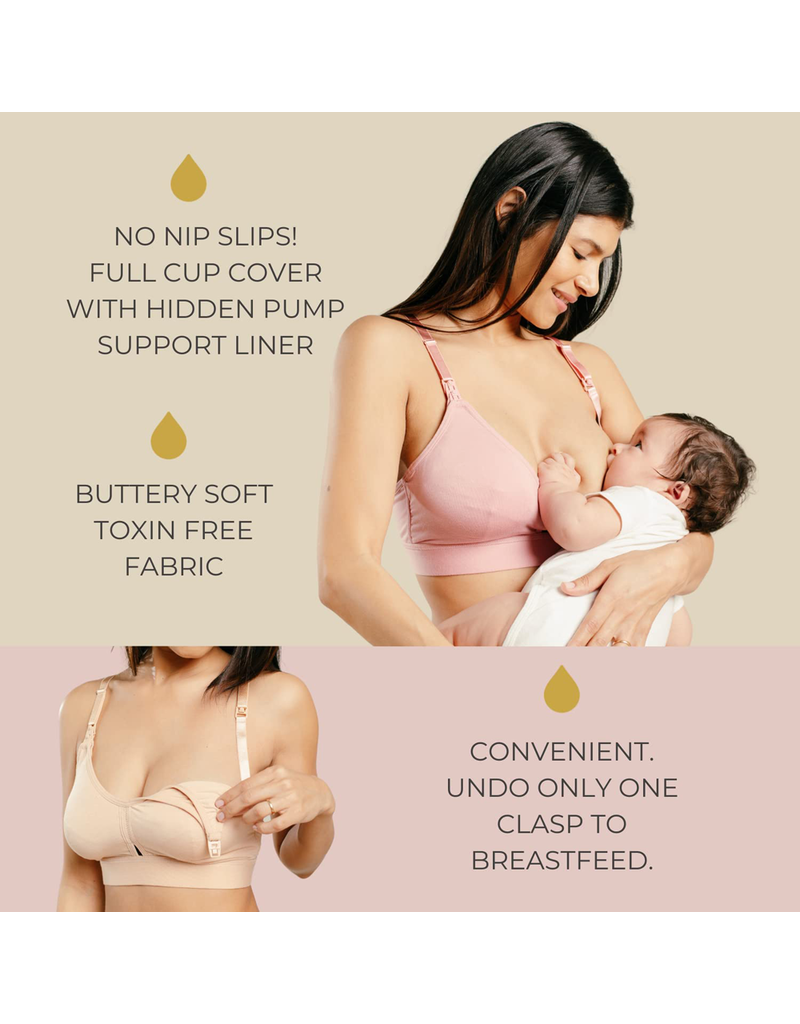 2-way Breastfeeding Bra Soft front opening with back closure modal