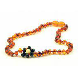 Momma Goose Momma Goose Baltic Adult Raw Cognac with Cherry Flower 17-19"