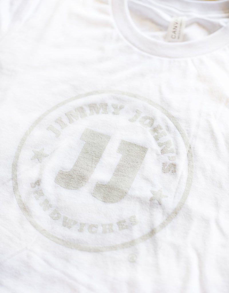 Bella Canvas White JJ Logo Tee