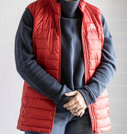 WOMEN'S RED PUFFER VEST
