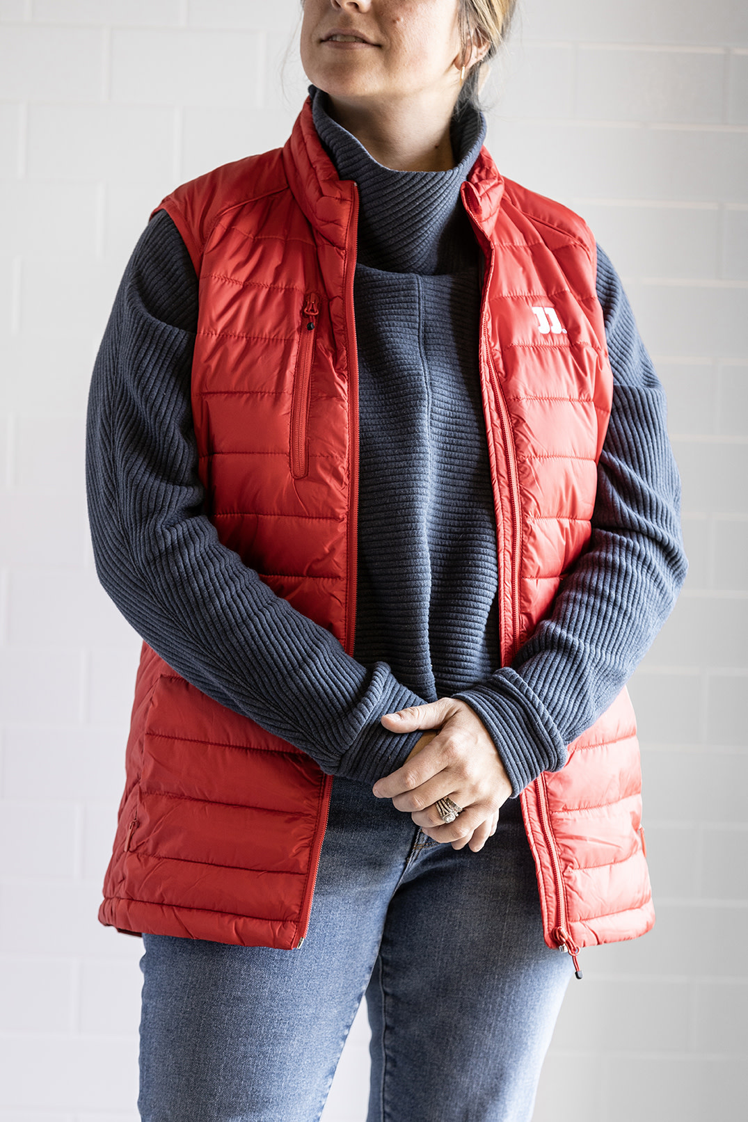 WOMEN'S RED PUFFER VESTs - Jimmy Clothing Store