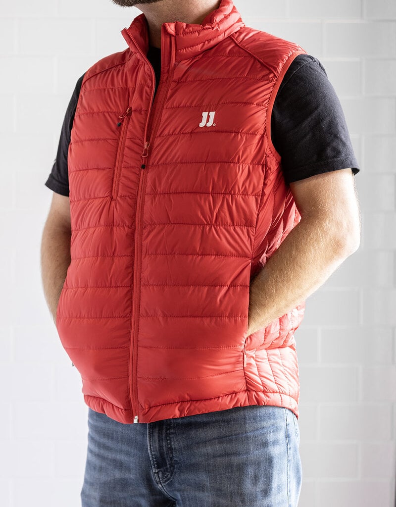 MEN'S RED PUFFER VEST