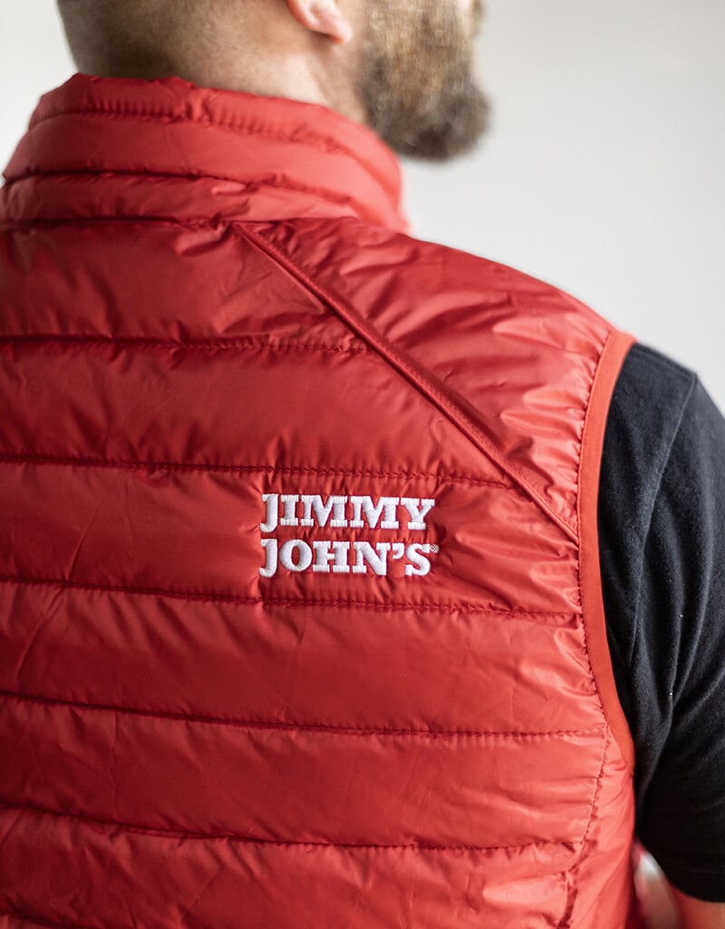 MEN'S RED PUFFER VEST