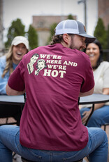 Bella Canvas WE'RE HERE & WE'RE HOT TEE